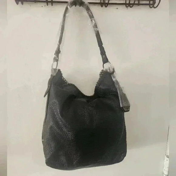 NWT Jessica Simpson Black and Silver Leather Bag - Picture 4 of 14